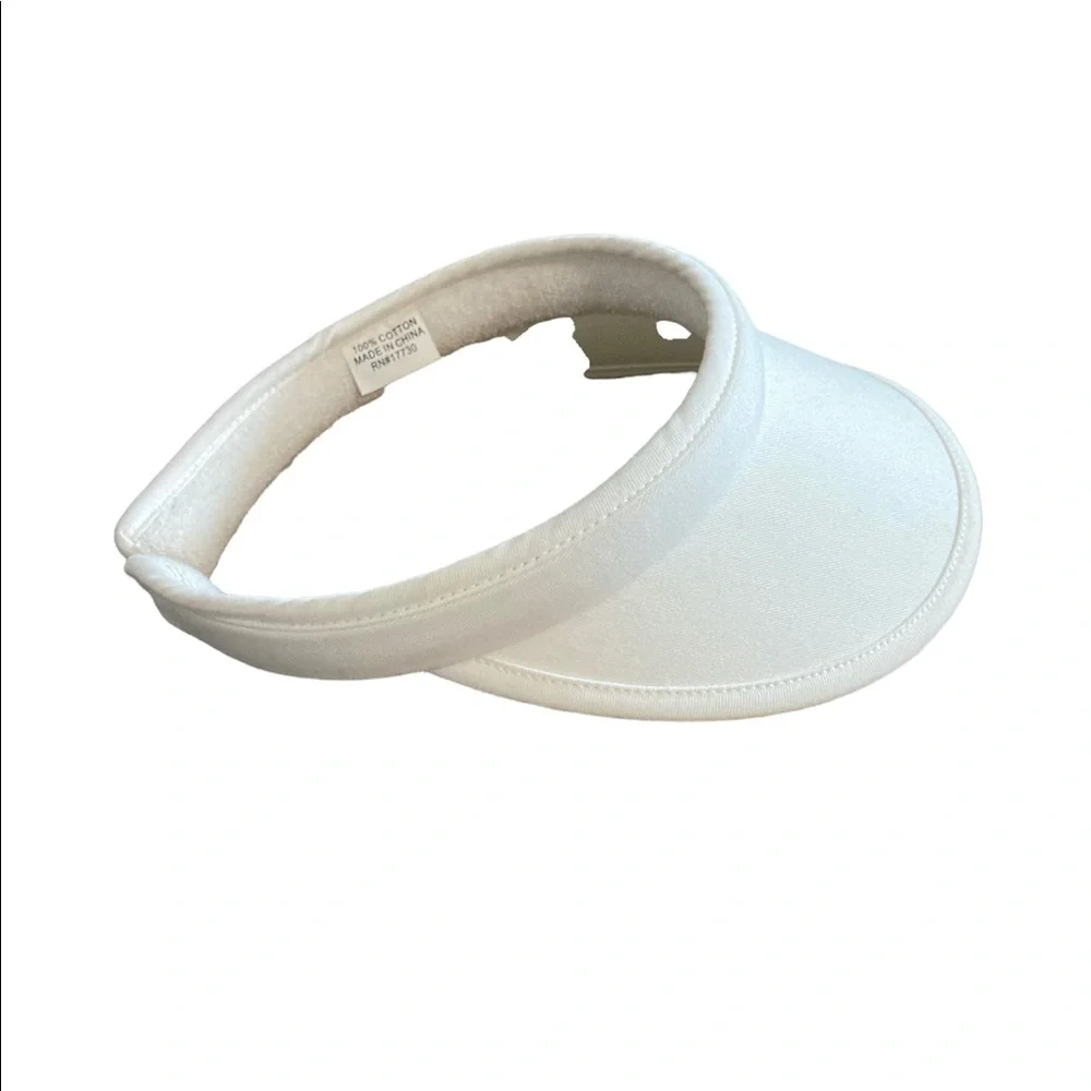 Sun Visor Hat Easy Slip On Protection Coastal Beach Versatile Activewear White